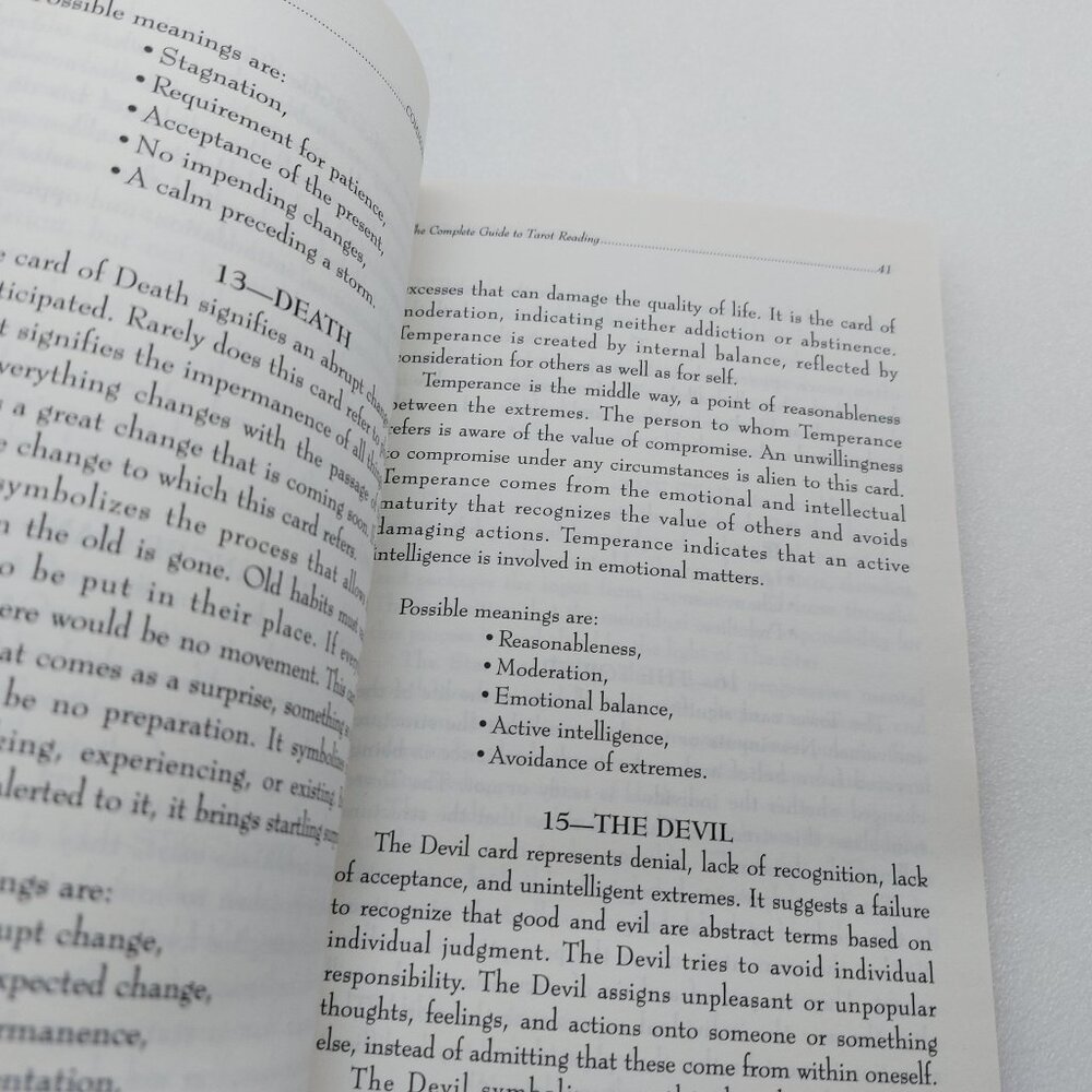 1992 Common Sense Guide To Tarot Reading Paperback Book by Camden Benares - Picture 6 of 13